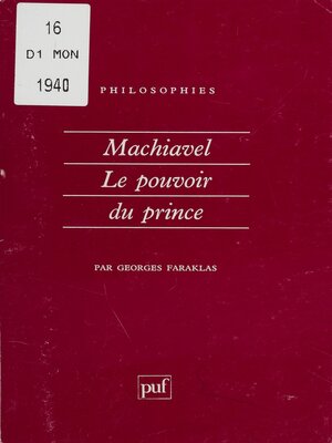 cover image of Machiavel